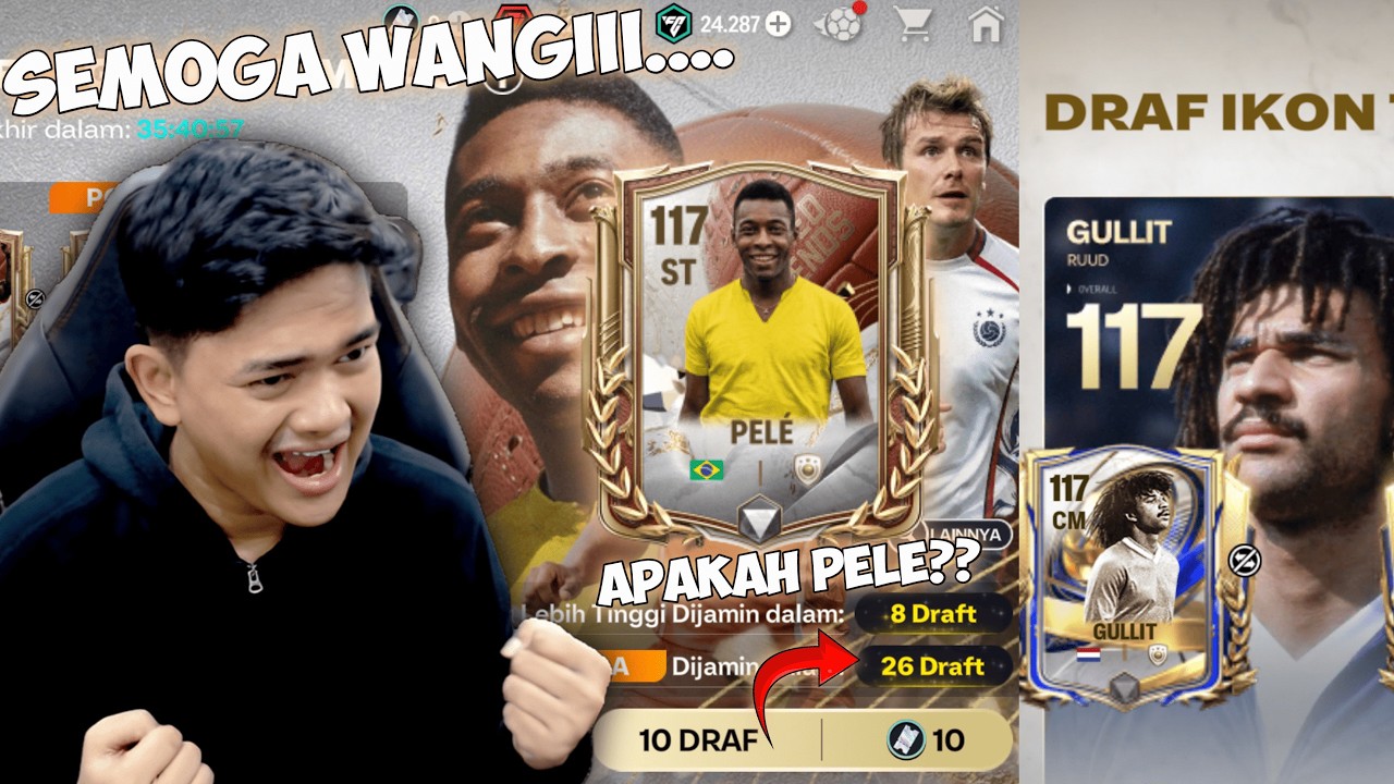 MAKKK SEMOGA KING PELE TINGGAL 26 DRAFT VOUCHER LAGI! PAKDE GULLIT KEMBALI LAGI! - EA FC MOBILE 26