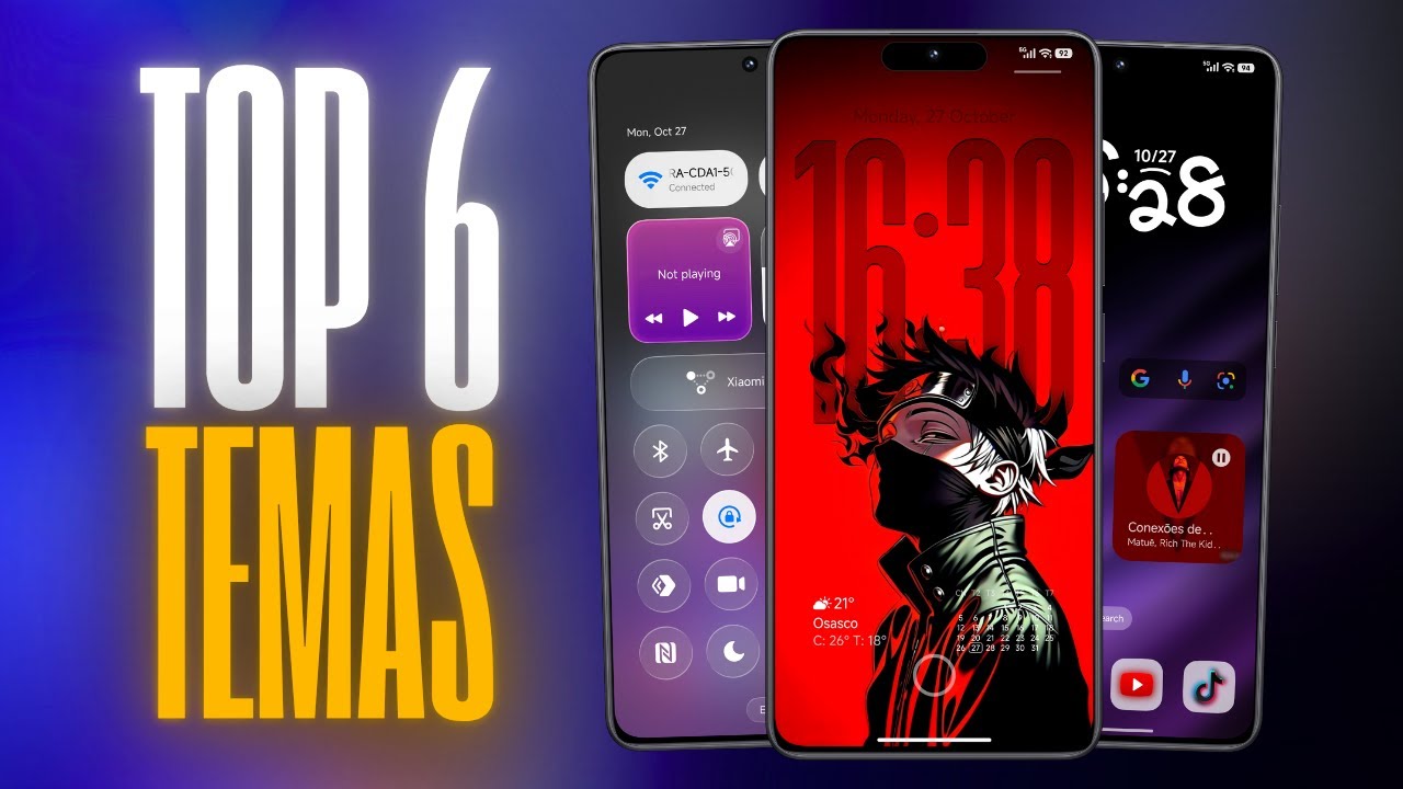 Os 6 Melhores Temas Que V&atilde;o TRANSFORMAR Seu XIAOMI!