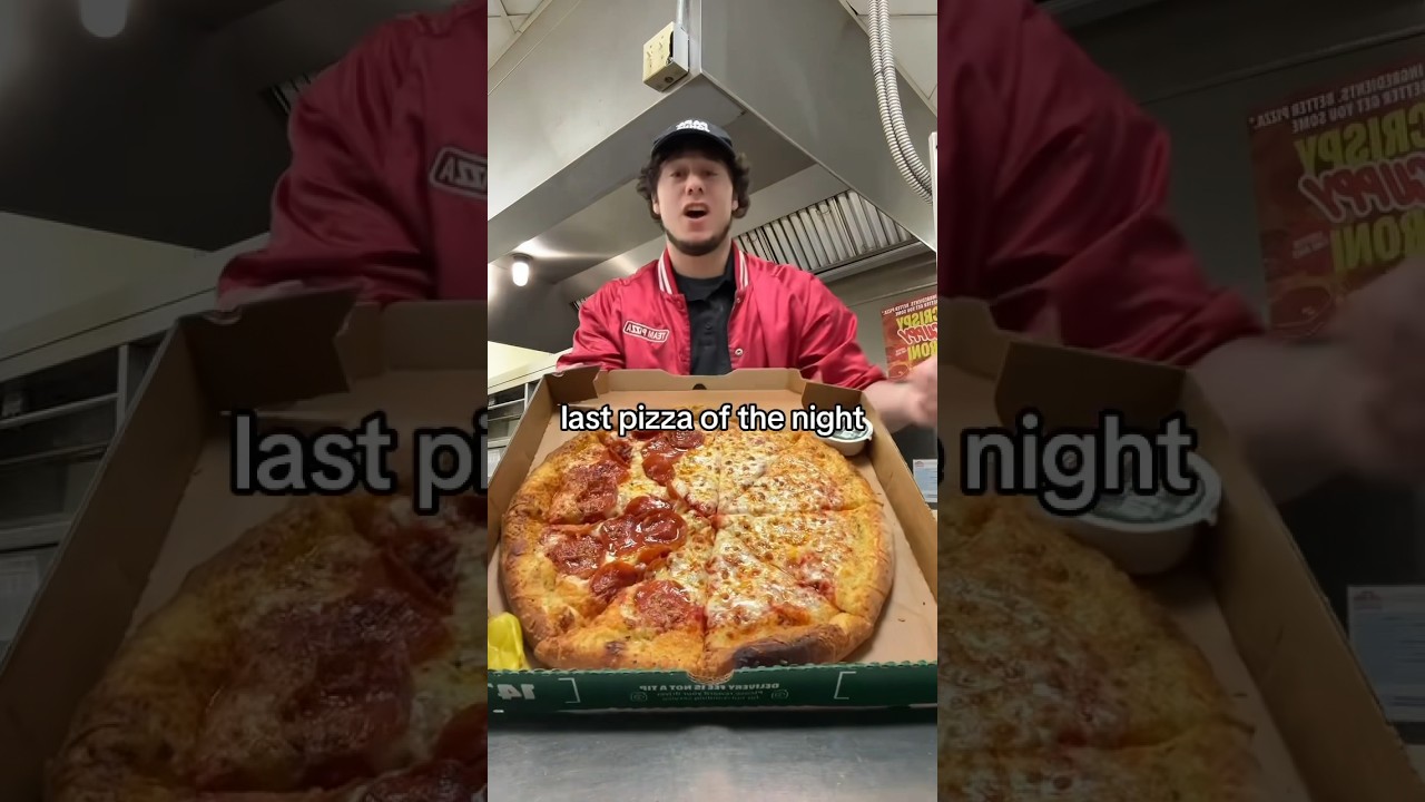 WHO ORDERED 5 minutes before we close?!? #pizza #youtube #youtubeshorts #better