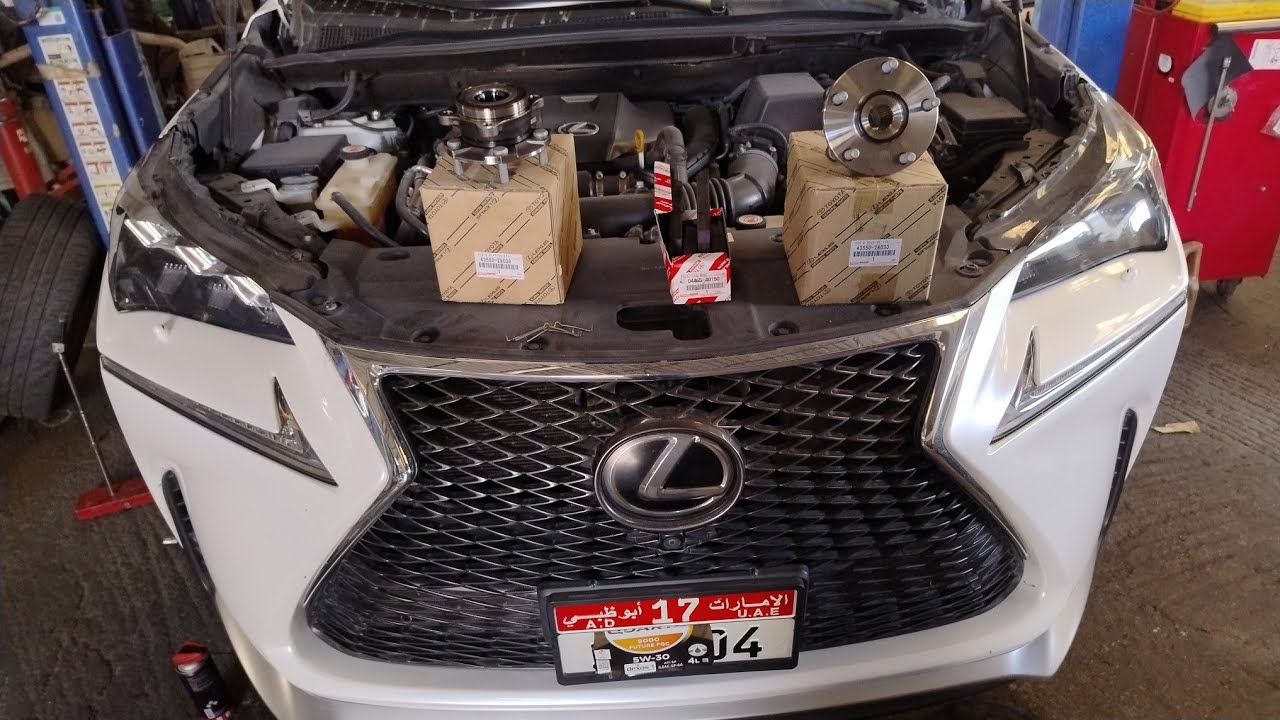 lexus nx200t 2017 f sport front hub bearing replacement step by step