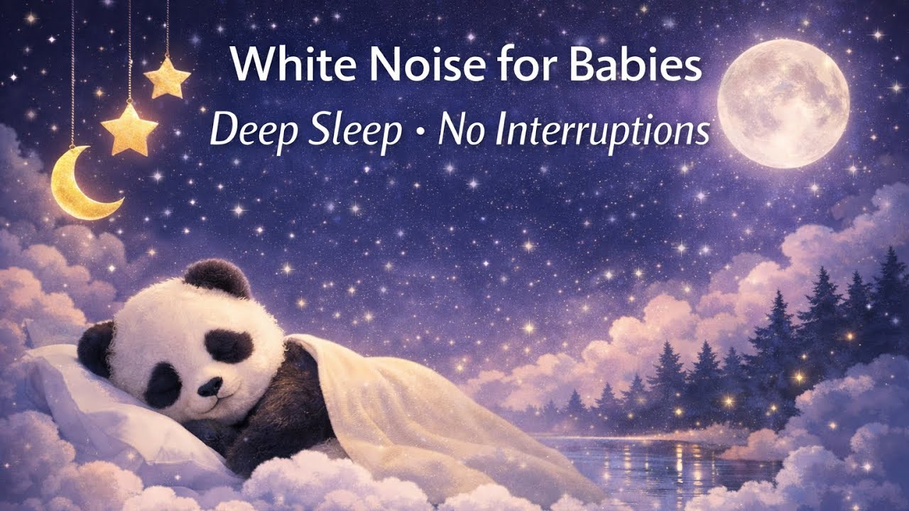 White Noise for Babies 💤 | Deep Sleep • No Interruptions • Calming Nature Sounds (1 Hour) 