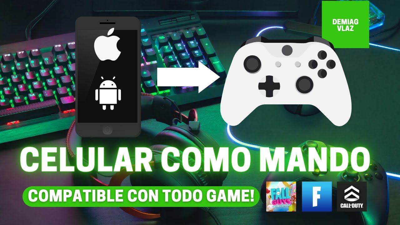 como Usar iPHONE ANDROID como GAMEPAD MANDO para PC 100% gratis La mejor APP