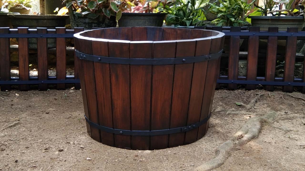 how to make wood bucket