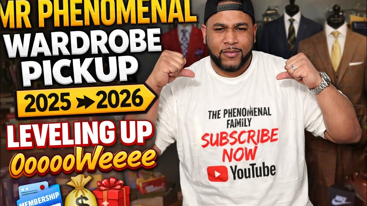 MR PHENOMENAL WARDROBE PICKUP 2025 ➜ 2026 | The Phenomenal Family Leveling UP OooooWeeee