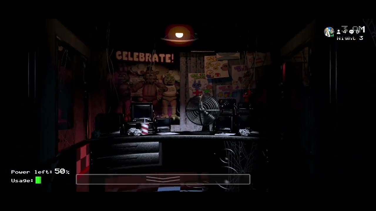 Five Nights At Freddy's Android Noite 3 (Trechos da livestream)