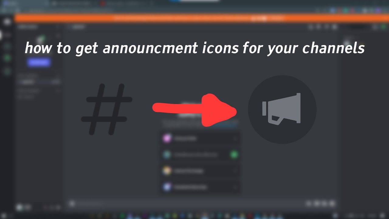 how to add a megaphone/announcements icon to your discord server's channel(s)!