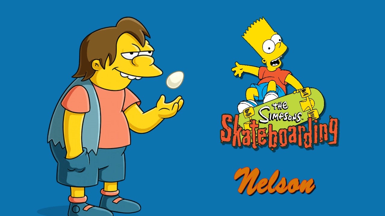 All Nelson Muntz Voice Clips • The Simpsons Skateboarding Game • All Voice Lines • Funny • 2003