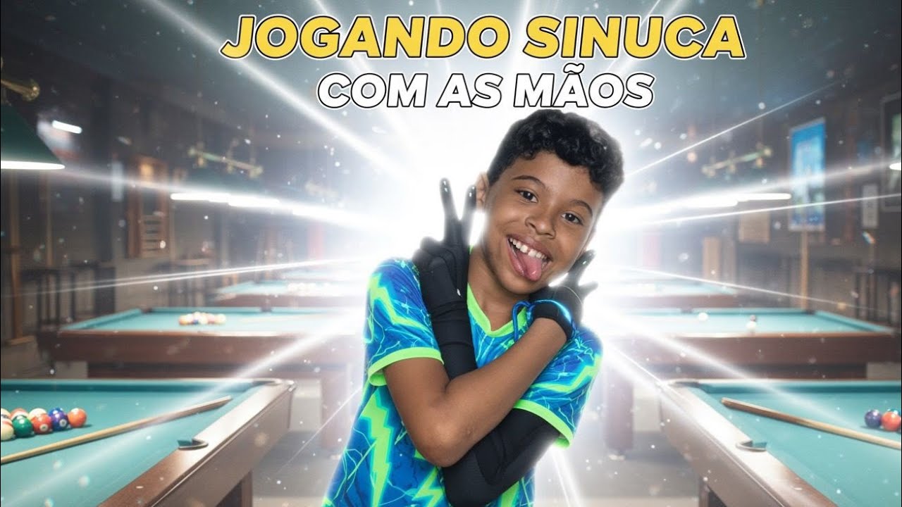 JOGANDO SINUCA COM AS MÃOS 