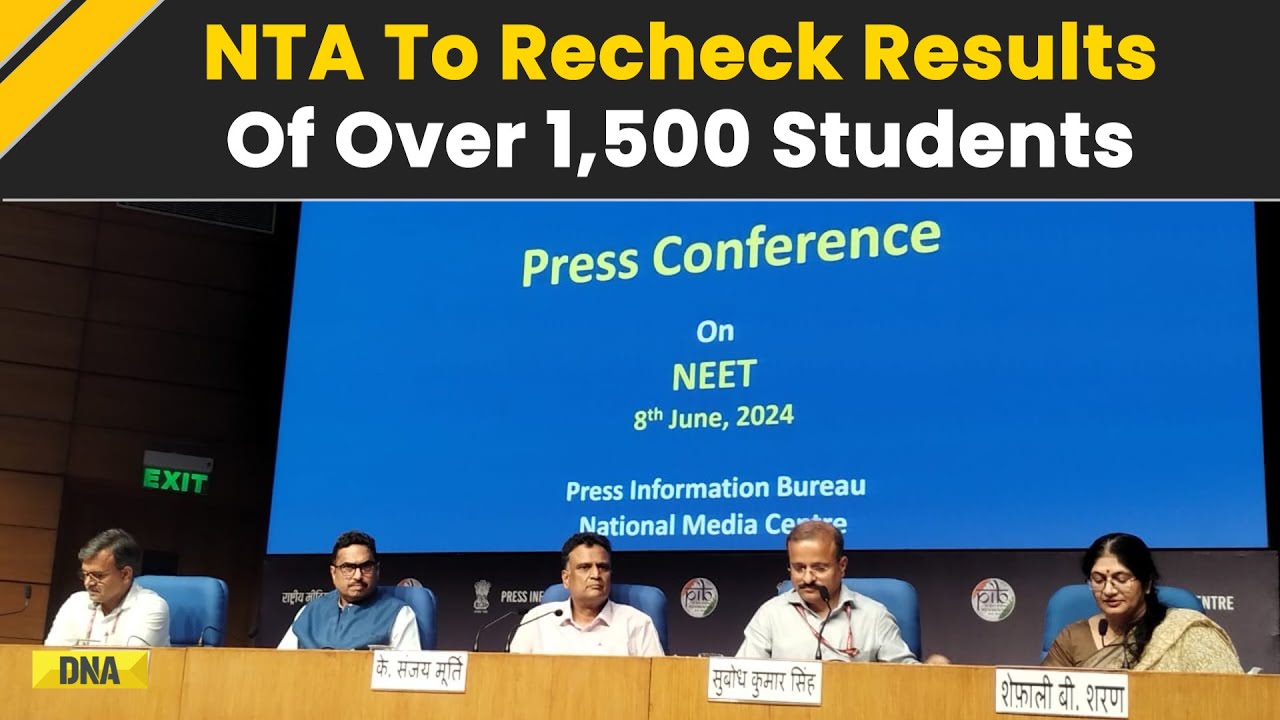 NEET 2024 Results: NTA To Recheck Results Of 1,500+ Students Awarded Grace Marks In NEET-UG