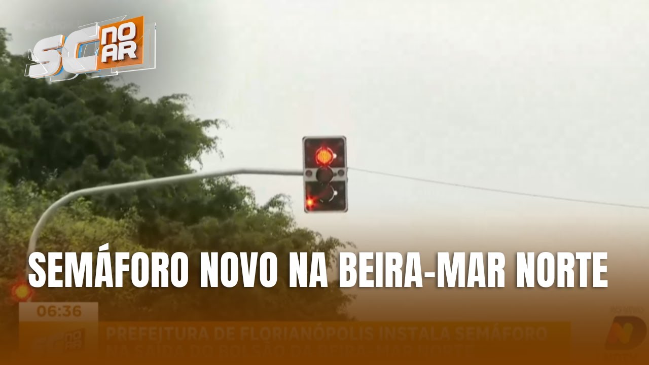 Florianópolis testa inovação no trânsito com novo semáforo provisório