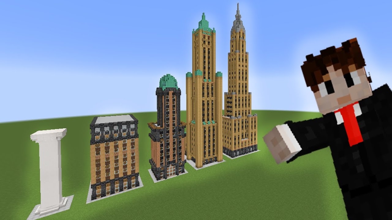 Building Early Skyscrapers in Minecraft!
