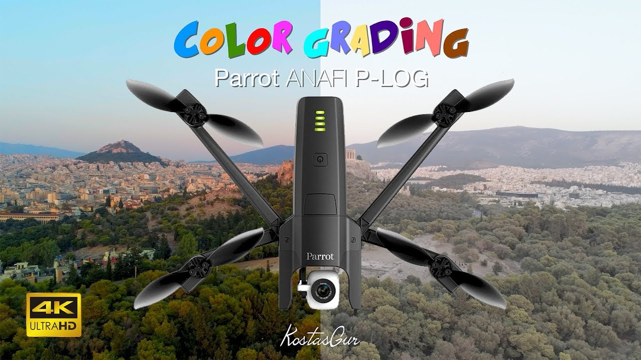 Color Grading Parrot Anafi P-LOG at the Acropolis of Athens - 4K footage