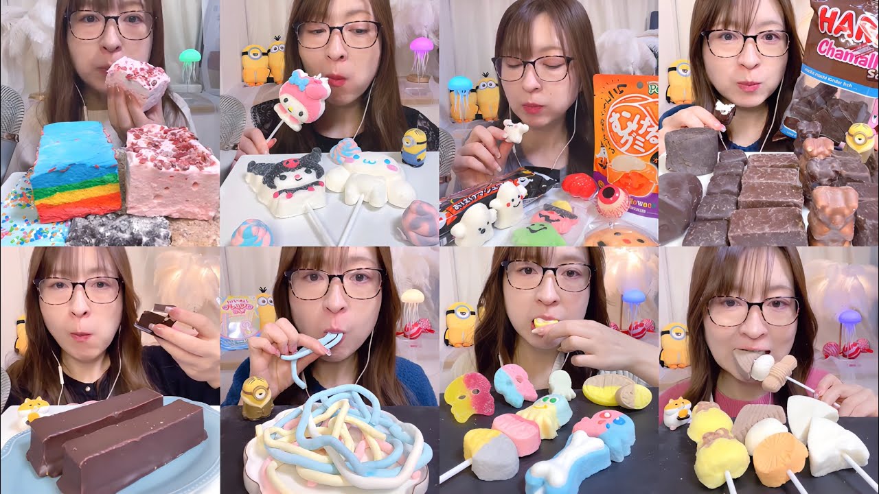 【ASMR】 声なし/ふわじゅわマシュマロ音まとめ｜ 咀嚼音/EatingSounds/Mukbang