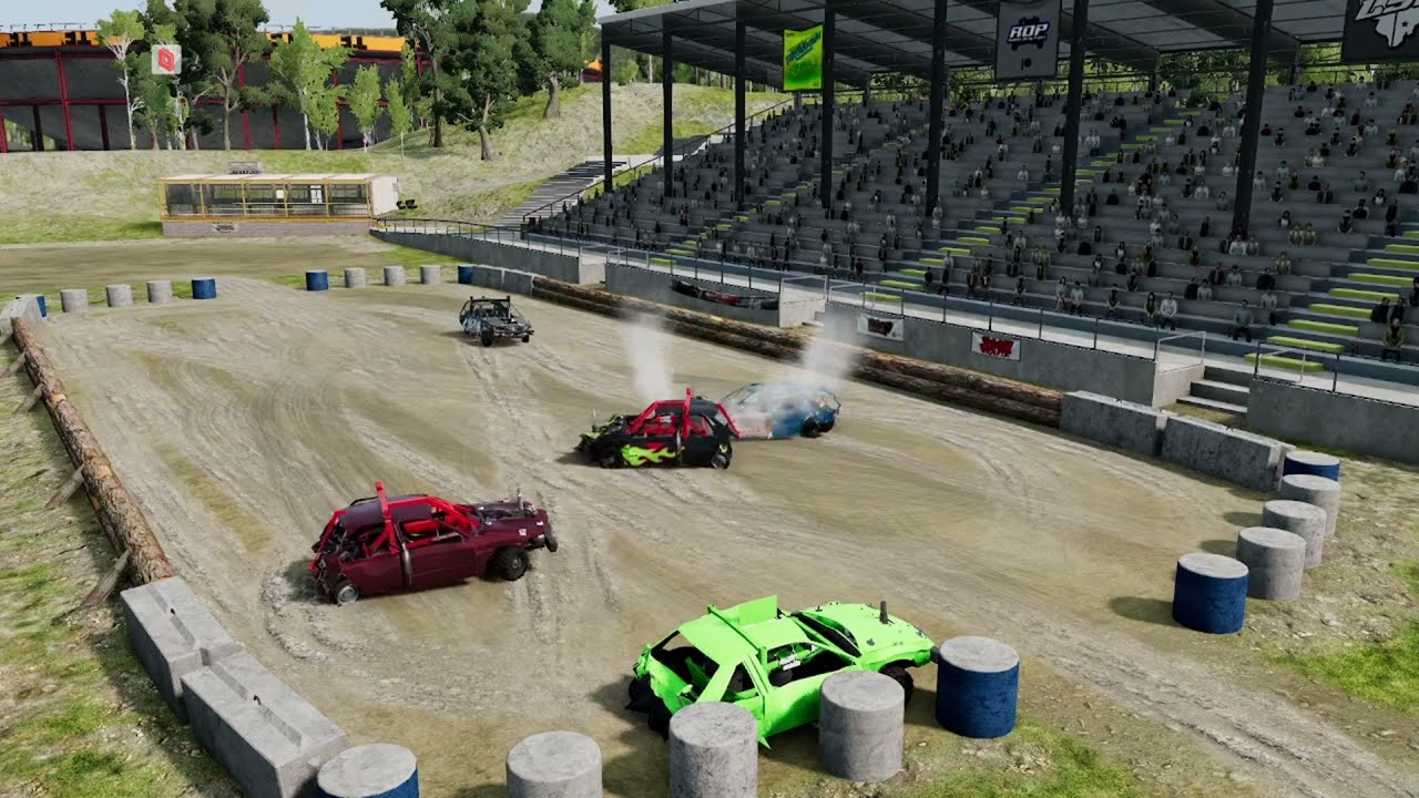 BeamNG Demolition Derby RWYB Compacts Heat 1