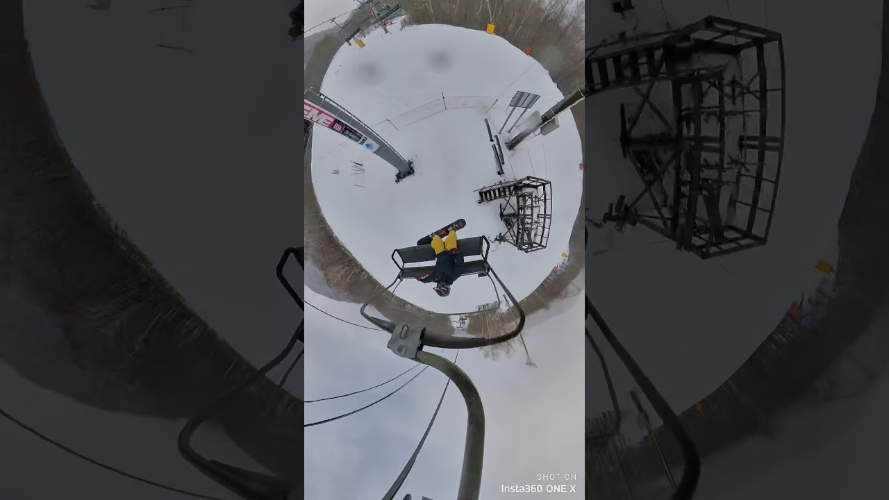 泉高原スプリングバレー2020.1.9snowboard、ステップインinsta 360oneX