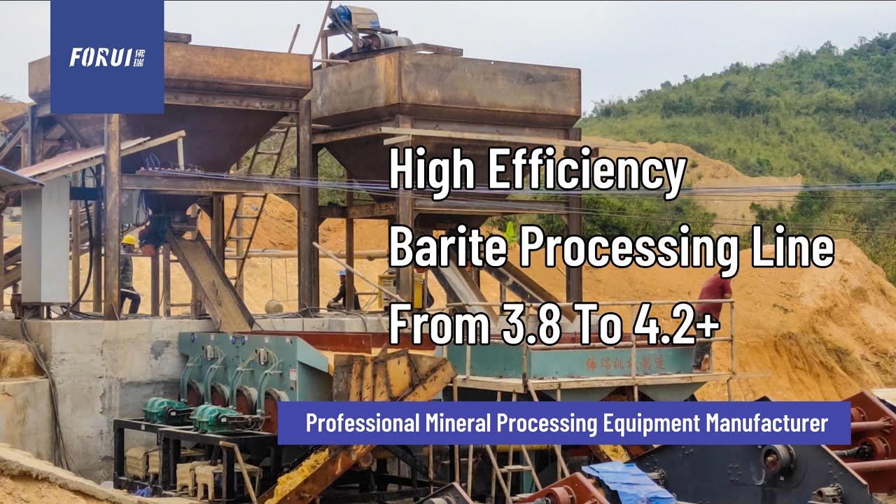 High Efficiency Barite Processing Line | Barite Wash Plant | How To Upgrade Barite | 重晶石生产线 提升重晶石比重