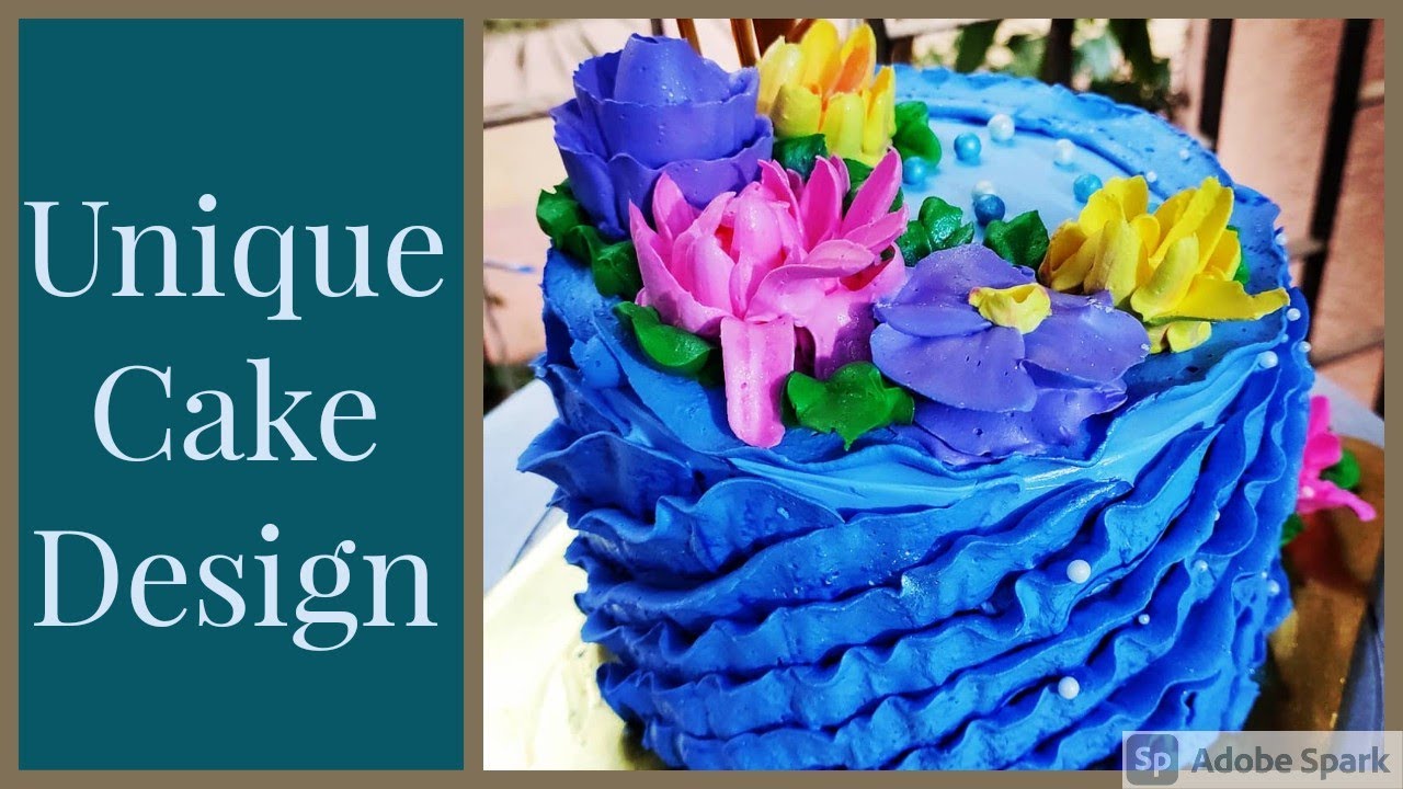 Easy Cake Design|Unique Flowers Cake Design|Live Cake Design|Dutch Chocolate Recipe|Cake Decorating
