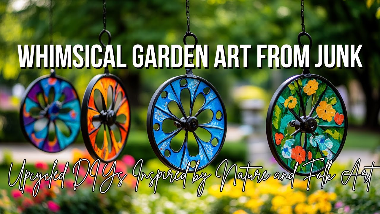 Whimsical Garden Art from Junk: Upcycled DIYs Inspired by Nature and Folk Art