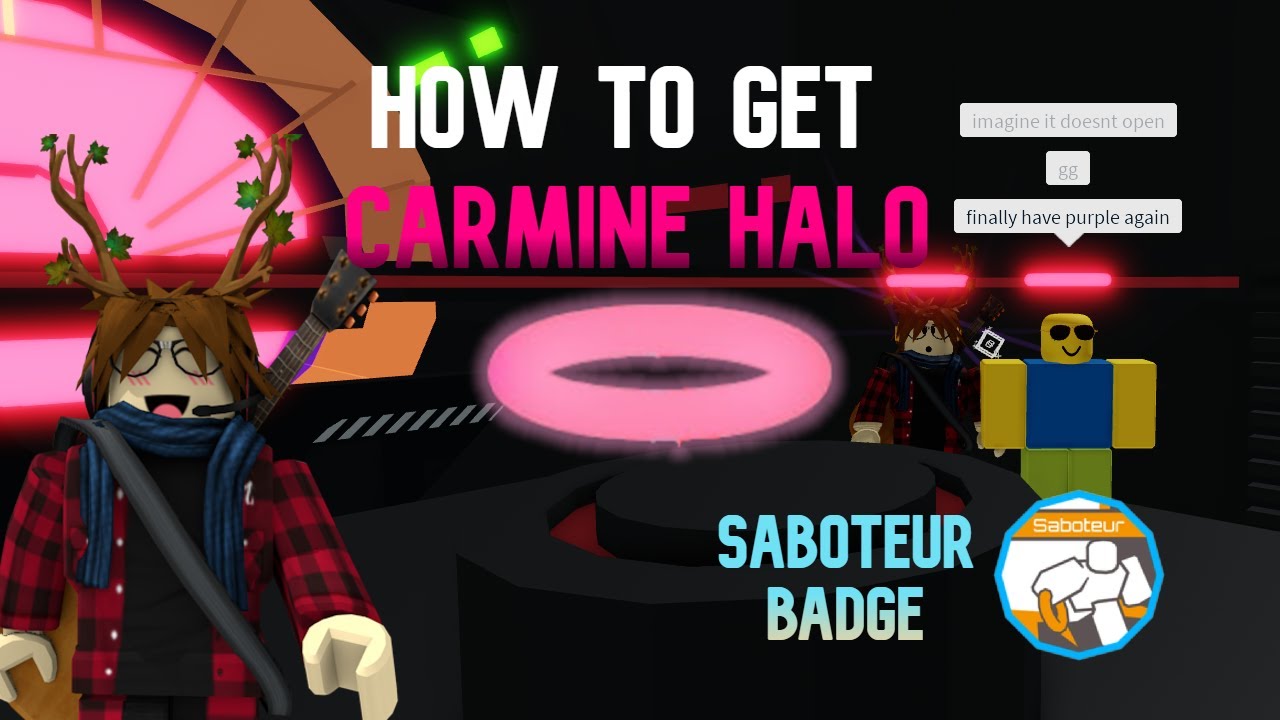 HOW TO GET THE NEW CARMINE HALO IN Tower of Hell 2024 [FULL GUIDE]
