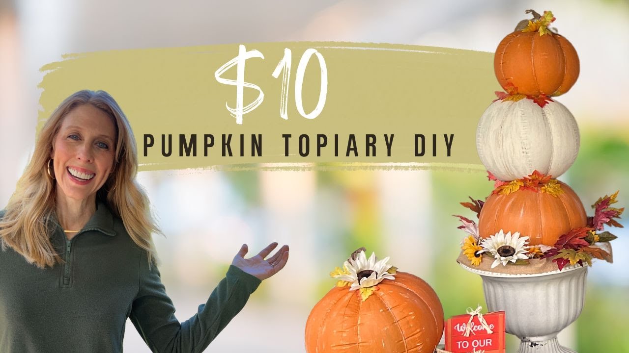 Turn Beach Balls into Pumpkins Fall Decor For Front Porch 2025