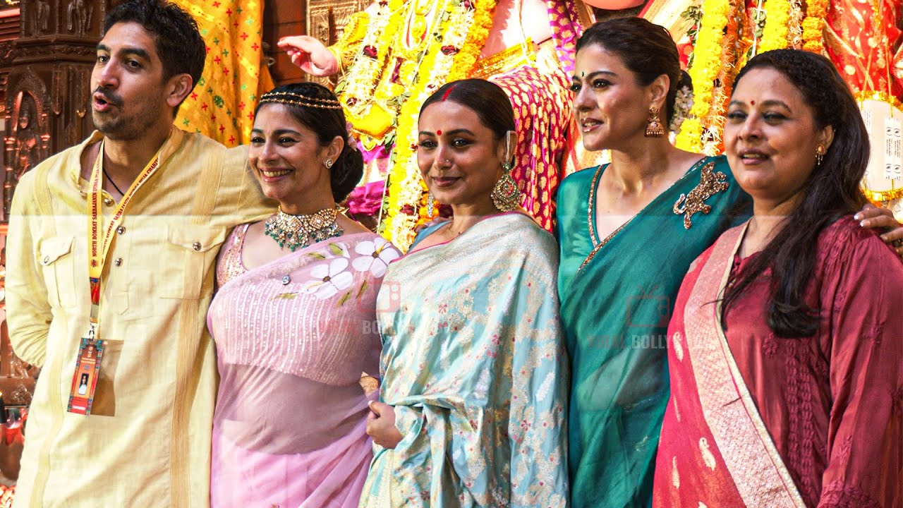 Rani Mukerji & Kajol | Unseen Candid Moments at Durga Puja 2025 | Celebration Vibes North Bombay