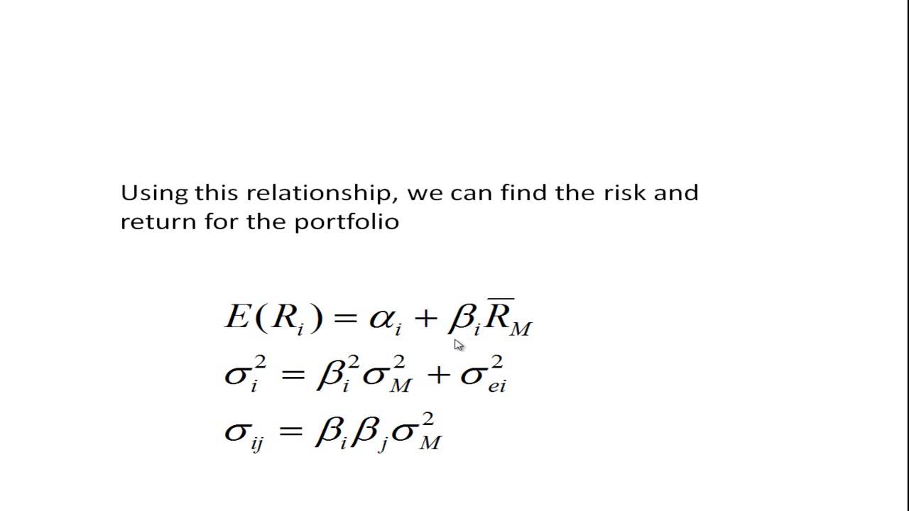 Single Index Model