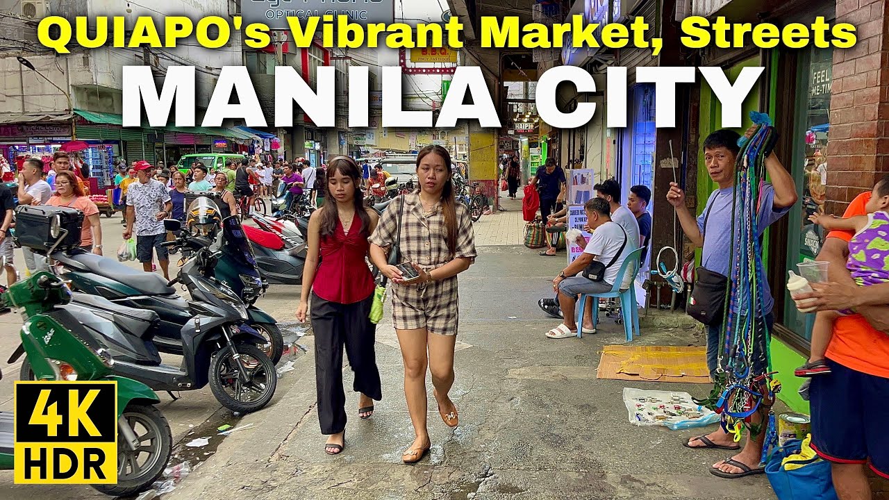 QUIAPO MANILA Streets & Markets | A Real-Life Walking Tour of DOWNTOWN MANILA, Philippines