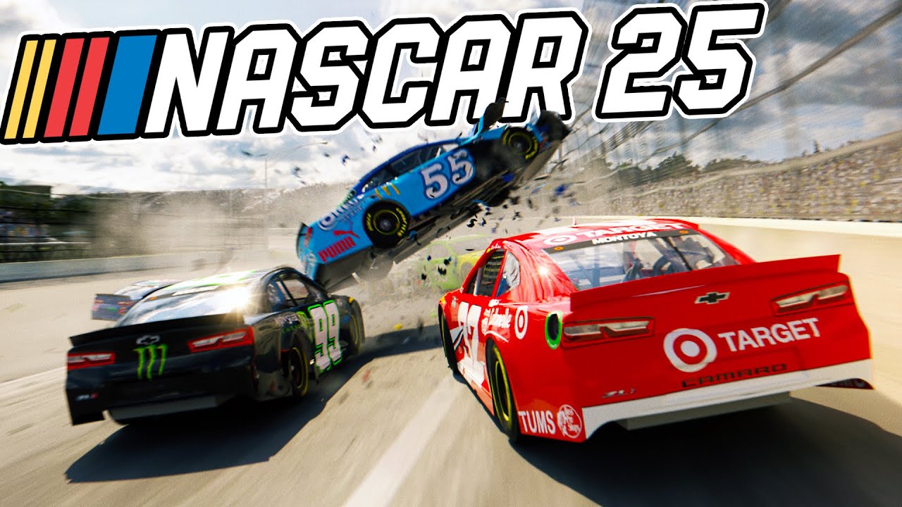 Causing The BIGGEST CRASH Possible At Talladega In NASCAR 25!