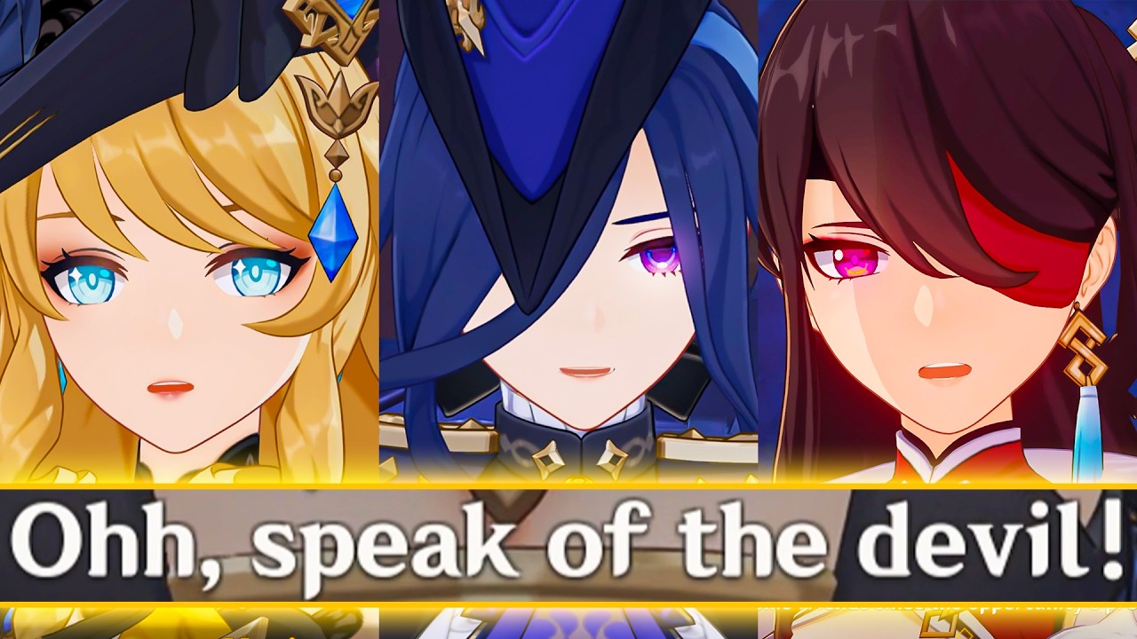 BEIDOU First Time Meeting NAVIA & CLORINDE in Nod Krai Cutscene Genshin Impact 6.5 LUNA VI