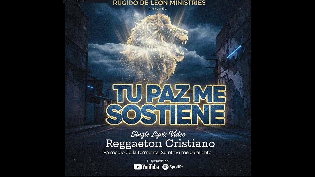 Tu Paz Me Sostiene (Reggaeton Cristiano) En medio de la tormenta, Su ritmo me da aliento.