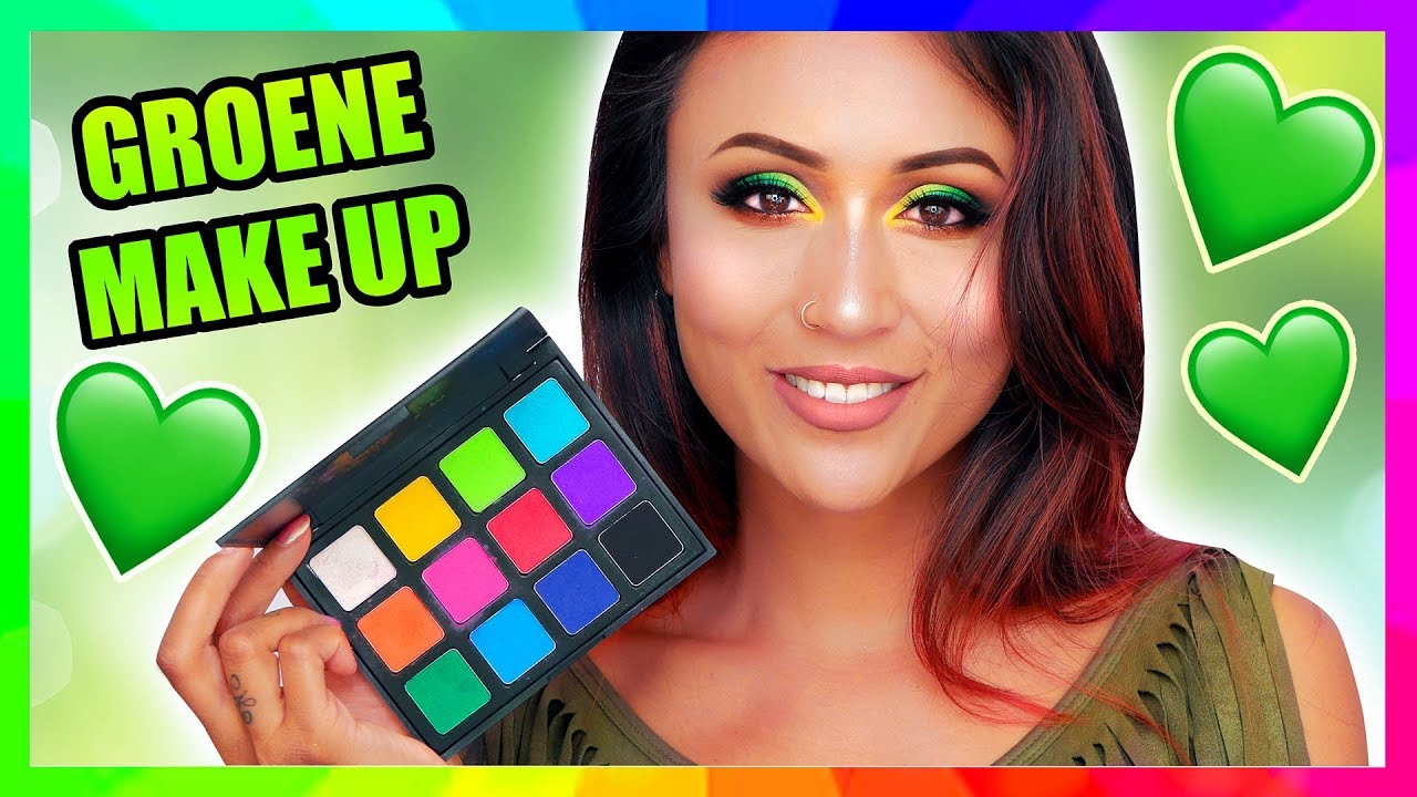 GROENE MAKE UP TUTORIAL - REGENBOOG SERIE