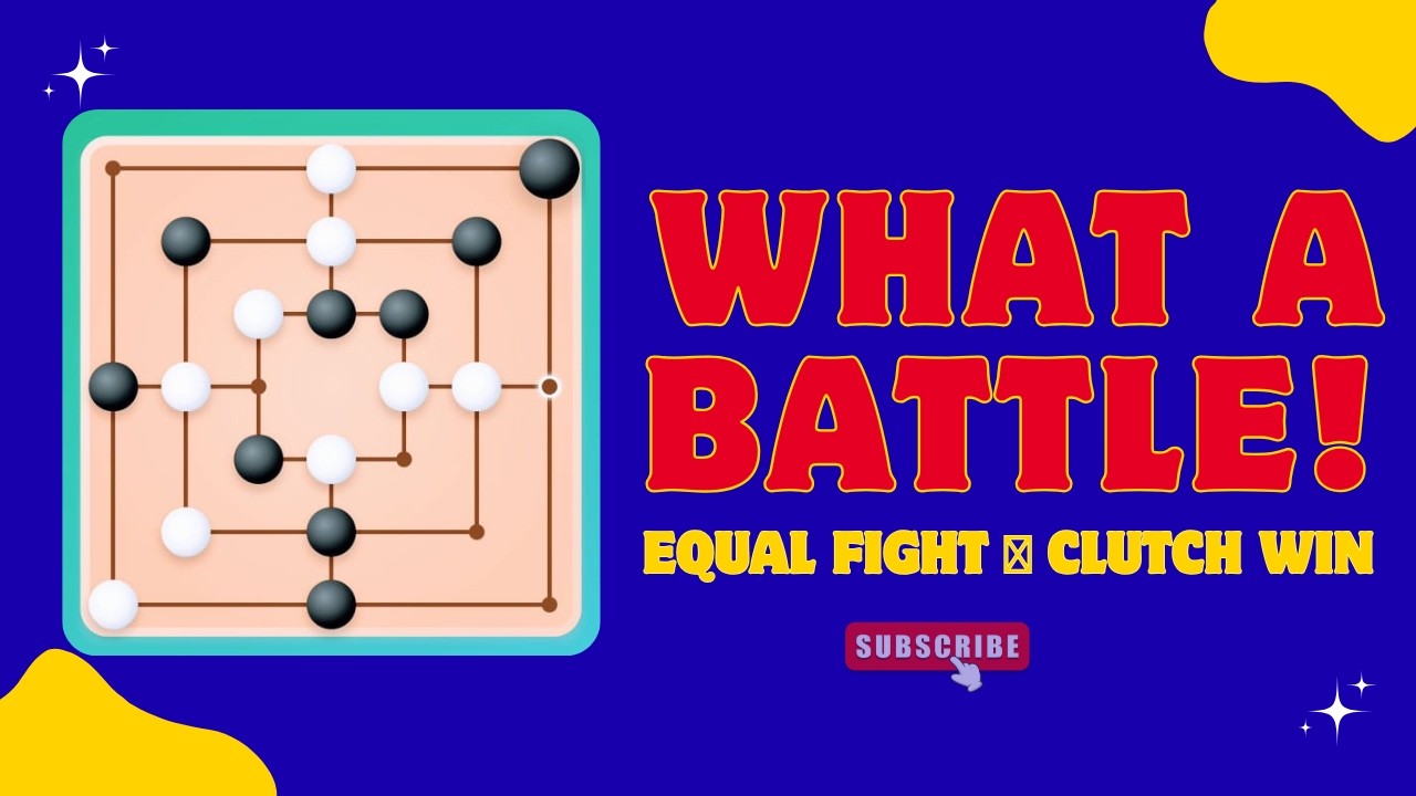Hard-Fought Victory! Intense Equal Battle Until the Final Move | Mills Game (Nine Men's Morris)
