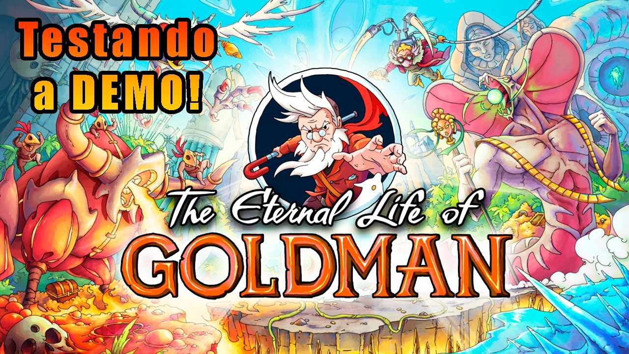 The Eternal Life of Goldman - Testando a DEMO desse Metroidvania de CAIR O QUEIXO!