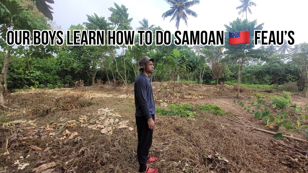 Our boys learn how to do Samoan feau’s.