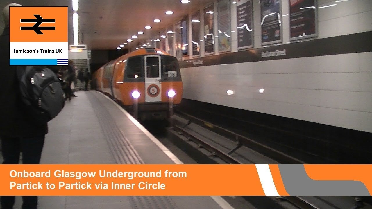 Onboard Glasgow Underground from Partivk to Partick via Inner Circle