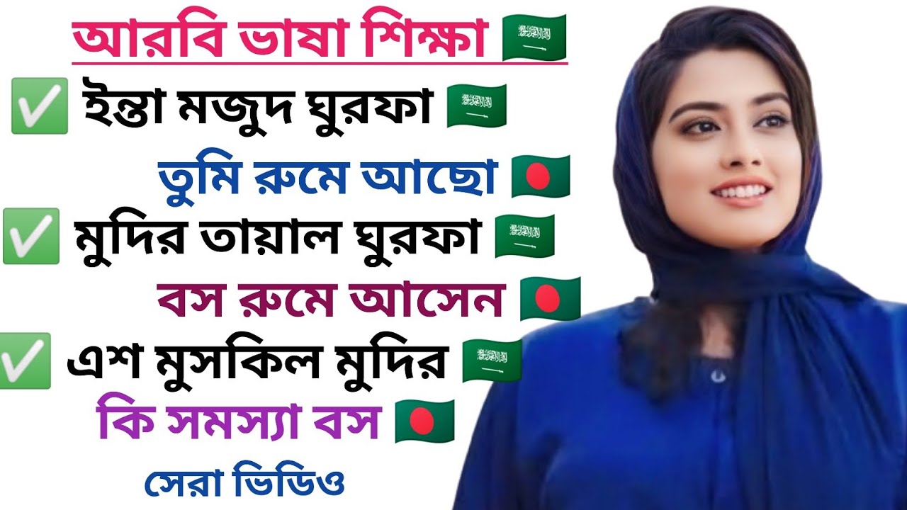 সৌদি ভাষায় কথা বললেন সহজে। সৌদি ভাষা শিক্ষা। Speak Saudi language, learn Saudi language easily.