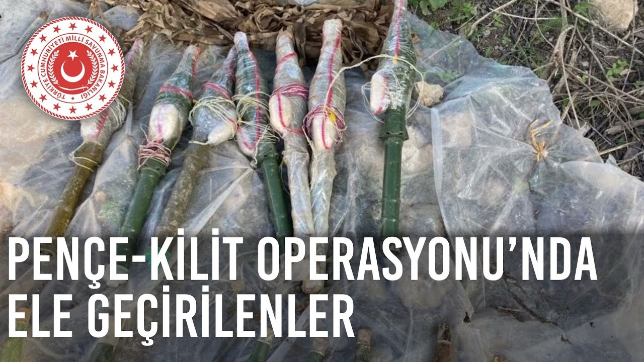 Pençe-Kilit Operasyonu’nda Teröristlere Ait Çok Sayıda Silah ve Mühimmat Ele Geçirildi