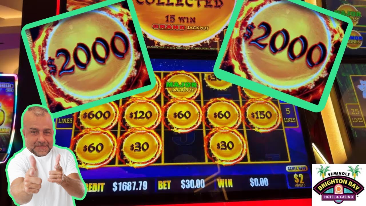 💥Два (2) бонуса Dragon Link по 2000 ORBS! @Seminolebrightoncasino #slotjackpot #jackpot