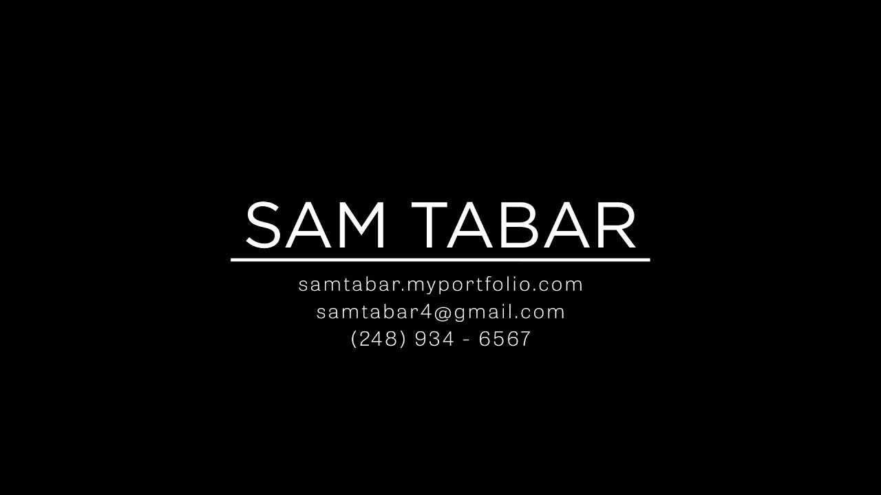 Sam Tabar - Demo Reel 2020