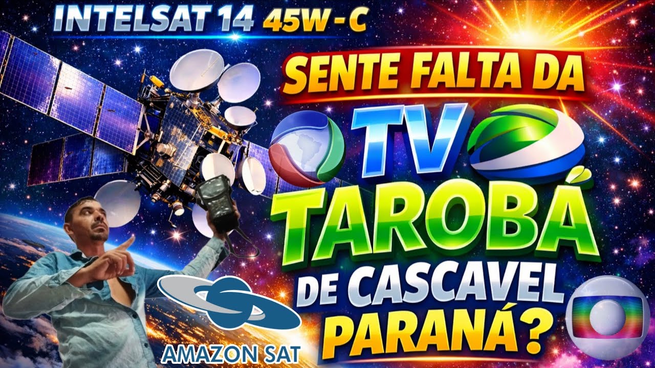 INTELSAT 14 45W SÃO MUITOS CANAIS NESSE SATÉLITE AGORA O QUE SENTIR FALTA DA TV TAROBÁ MAIS ELA ESTÁ
