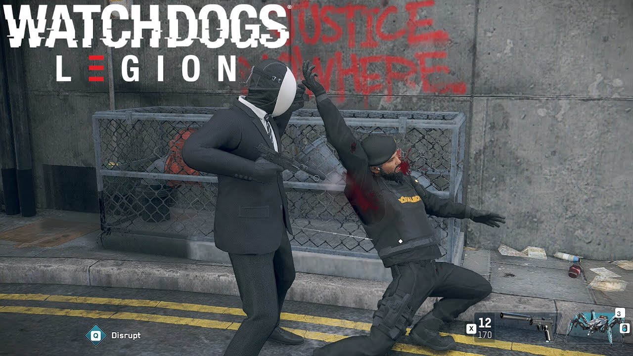 James Bond Stealth Execute/Takedowns Style Hard Gameplay - Watch Dogs Legion
