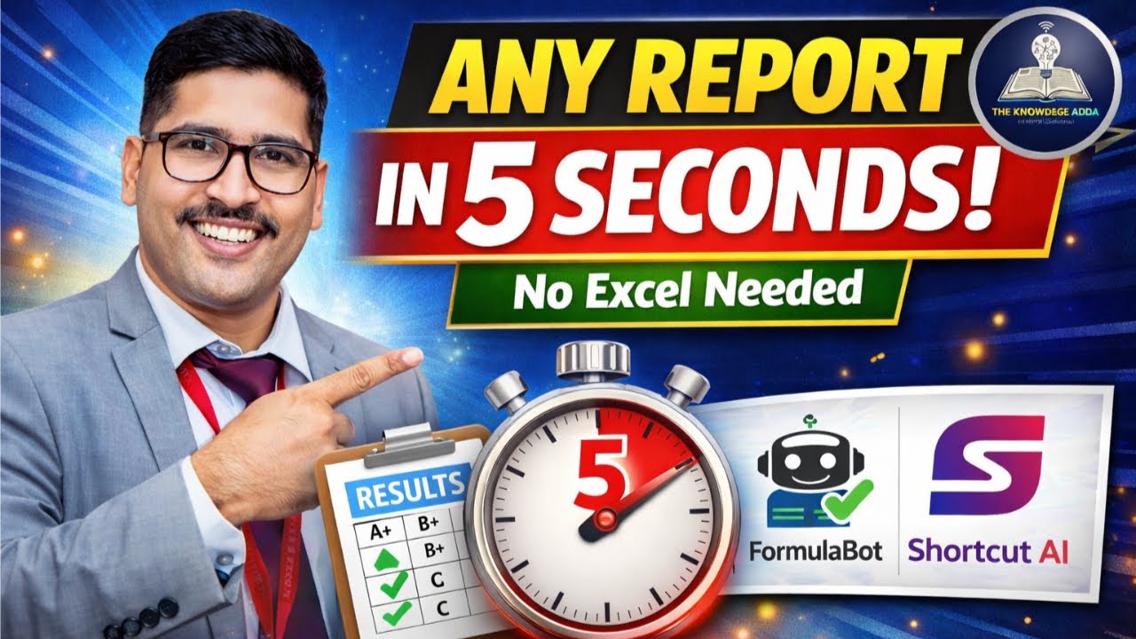 How to Generate Any Report in 5 Seconds | No Excel Skills Needed