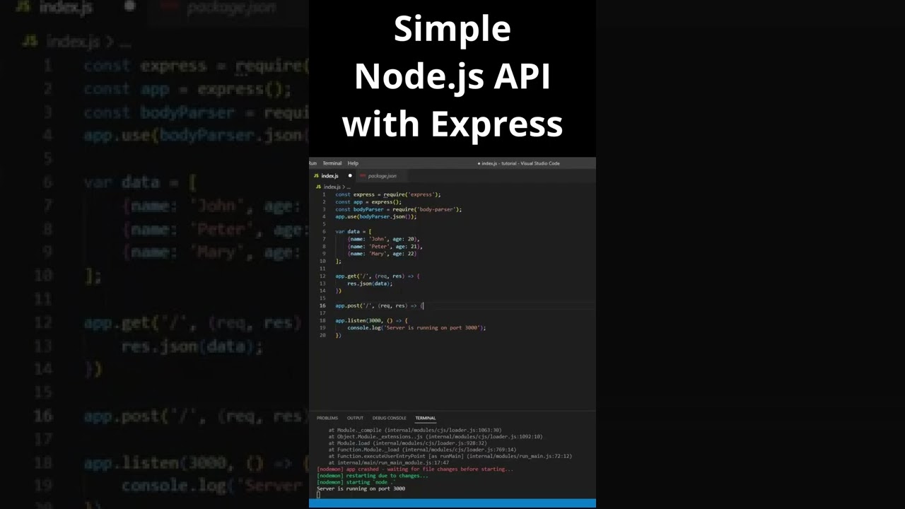 Простой REST API с Node.js и Express &mdash; учебник по JavaScript для начинающих