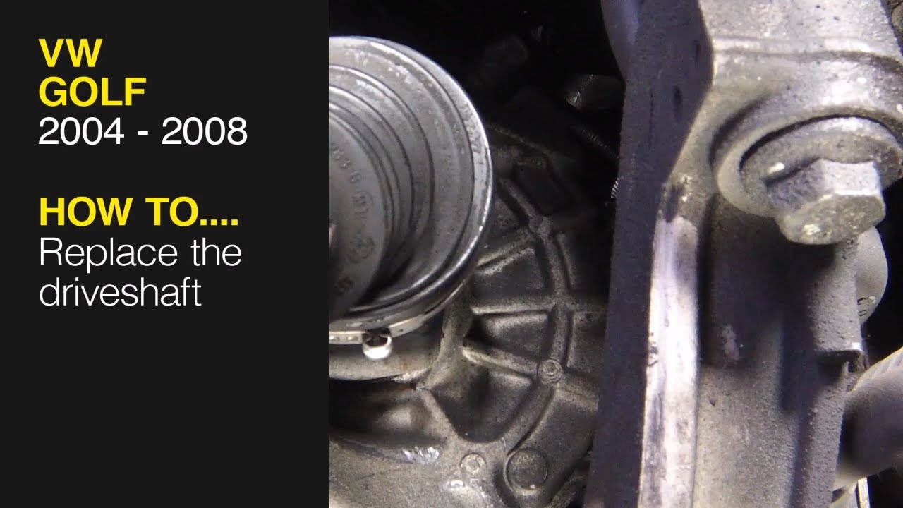 Как заменить карданный вал на Volkswagen Golf 2004–2008 годов выпуска