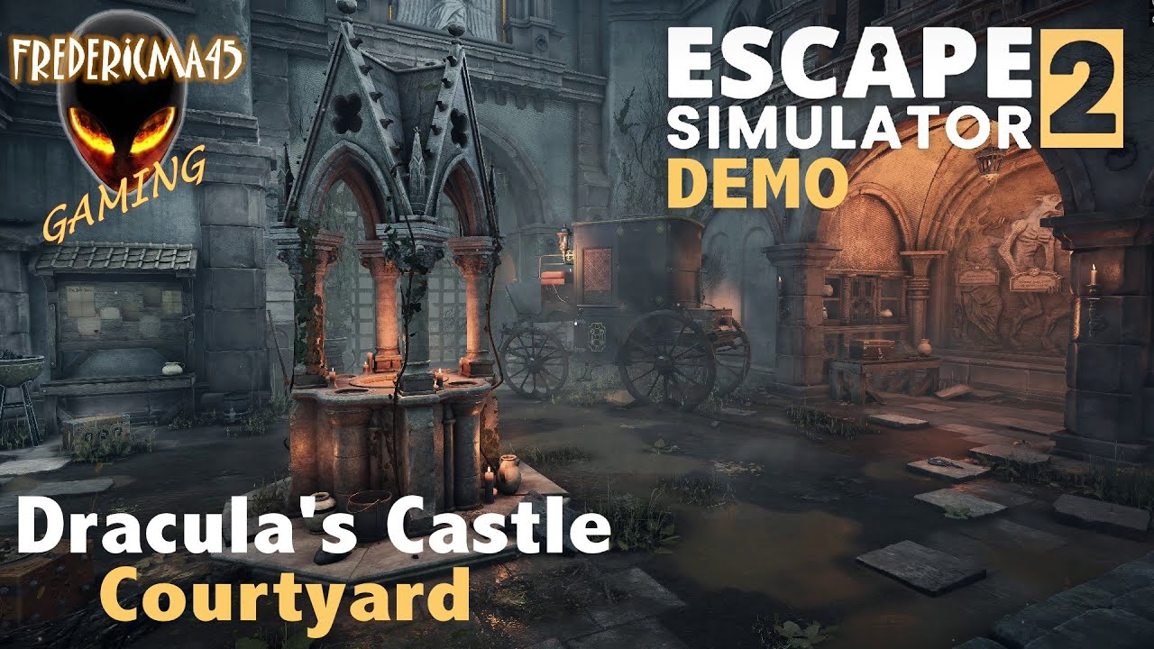 Escape Simulator 2 DEMO / Tutorial + Courtyard / All Tokens Location and All Achievements