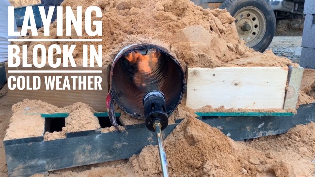 How to lay block in cold weather