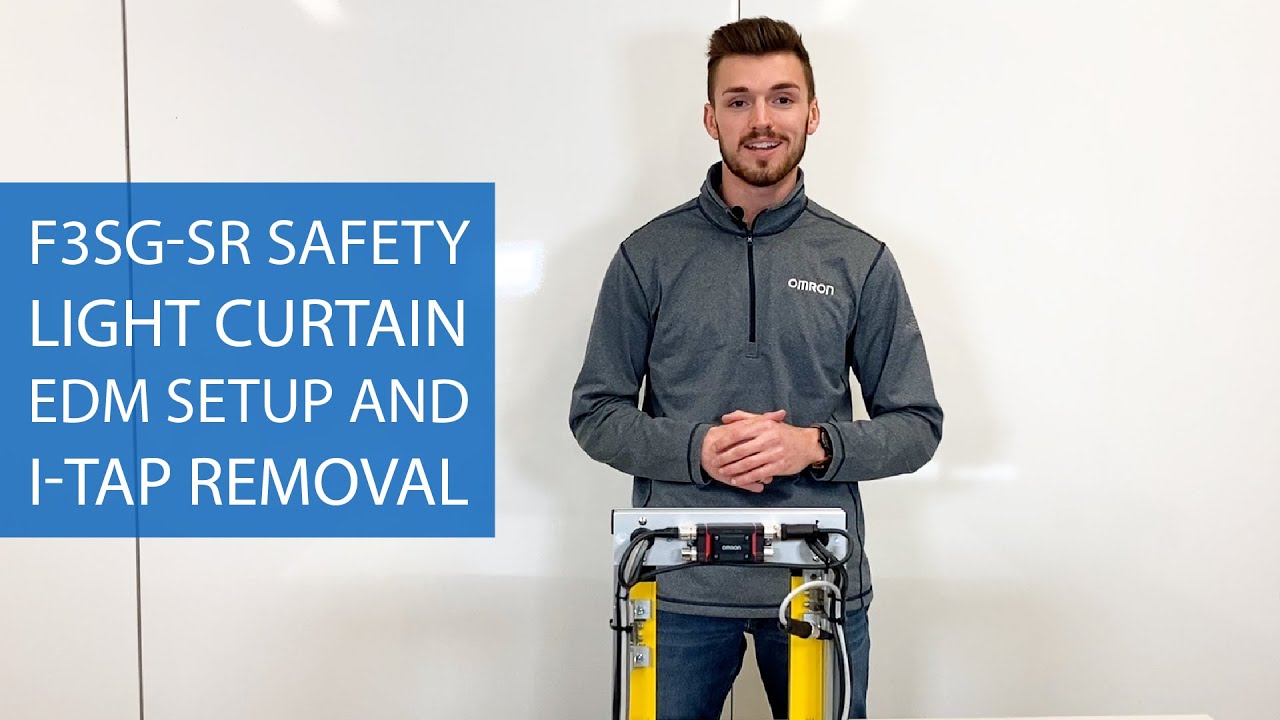 Removal of External Device Monitoring (EDM) with DIP Switches on Omron F3SG-SR Safety Light Curtains