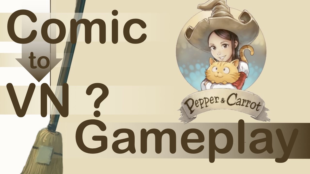 Papper and Carrot - Comic as Visual Novel Experiment - play through (GERMAN)
