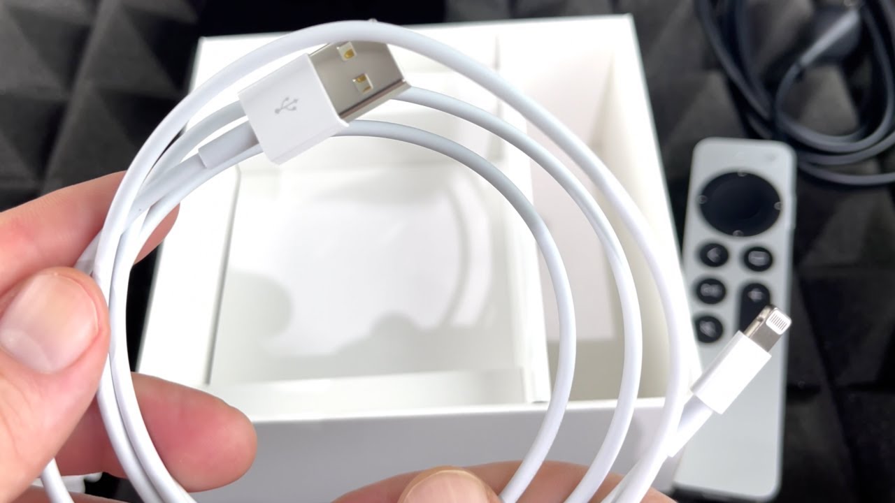 Which Cable comes with your Apple TV 4K to charge the remote ?