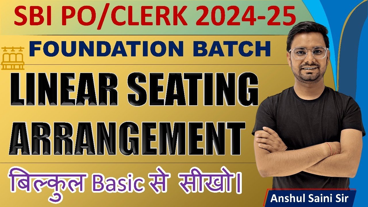 Linear Seating Arrangement For Bank Exam Basic & Questions Solve Quickly Tricks By Bankers Point